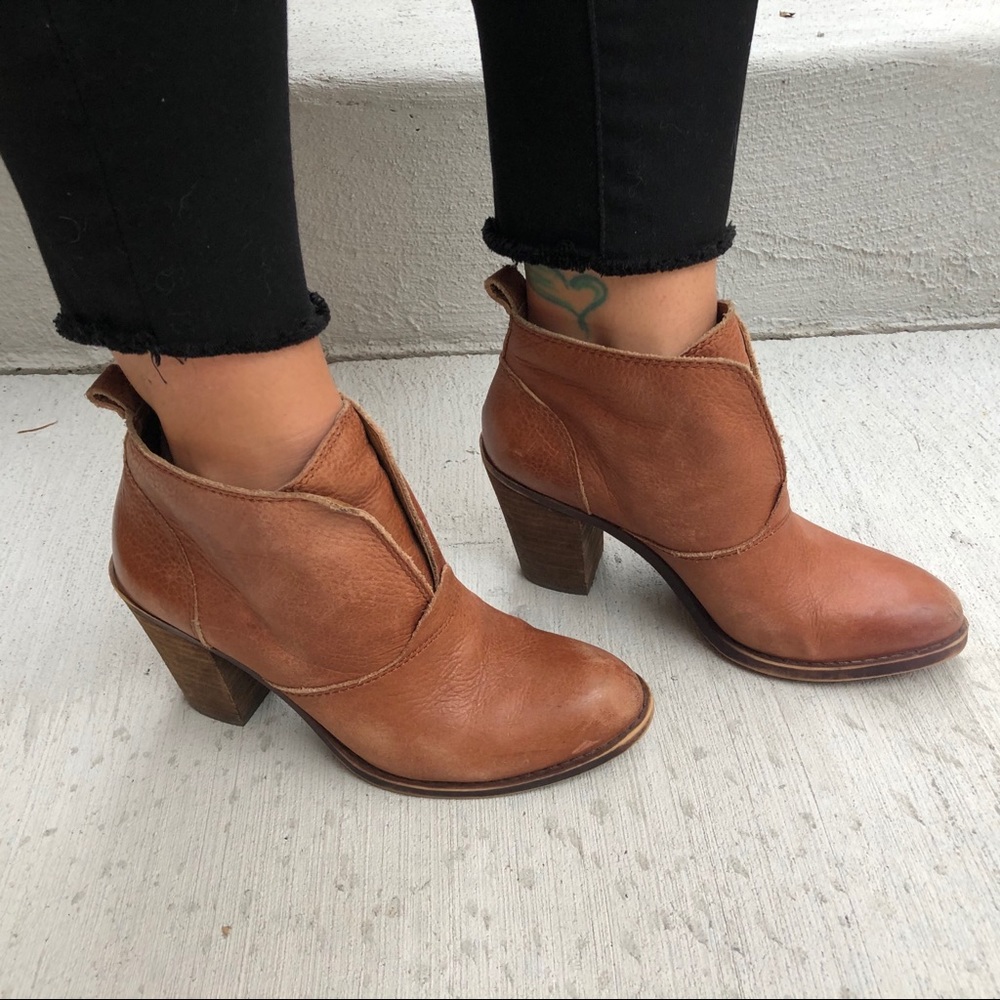 Lucky Brand Heeled Leather Booties
